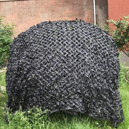 4X4M Black Hunting Camping Military Camouflage Net Hide Camouflage Netting Outdoor Camping Shooting Oxford Fabric Camo Net