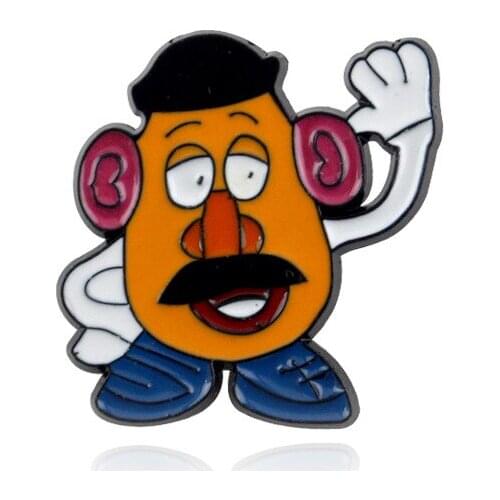 Disney Cartoon Brooch Toy Story Mr. Potato Dripping Oil Metal Badge Men and Women Couple Backpack Accessories Creative Gift