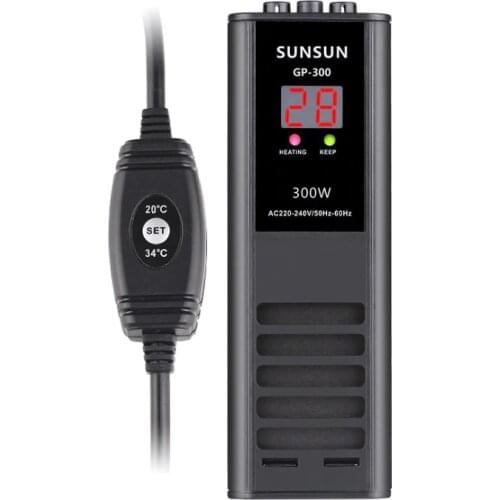 Super tech Digital Aquarium Temperature Controller Anti-explosion heating rod, fish tank Automatical on off self-checking heater