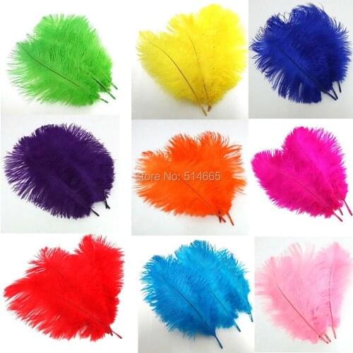 Wholesale Cheap ostrich feather 100pcs 10-12 inches 25-30cm Ostrich plumage ostrich plume 14COLOR