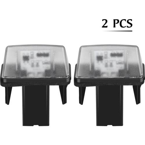 2pc LED License Number Plate Light For Citroen C3 C4 C5 Berlingo Saxo Xsara Picasso For Peugeot 206 207 306 307 308 5008