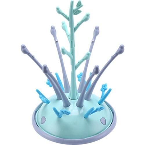 Useful Cleaning Drying Rack Shelf Baby Bottle Dryer Rack Simple Tree Shape Kitchen Feeding Holder Tools