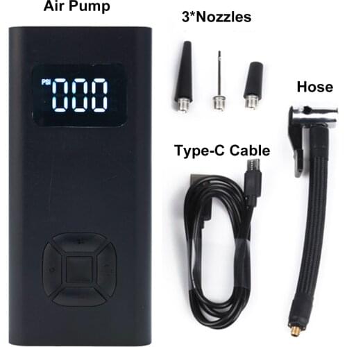 Tire Inflator Portable Air Compressor Digital Pressure Gauge with LEDs Light USB Rechargeable 150PSI Electric Air Pump for Car