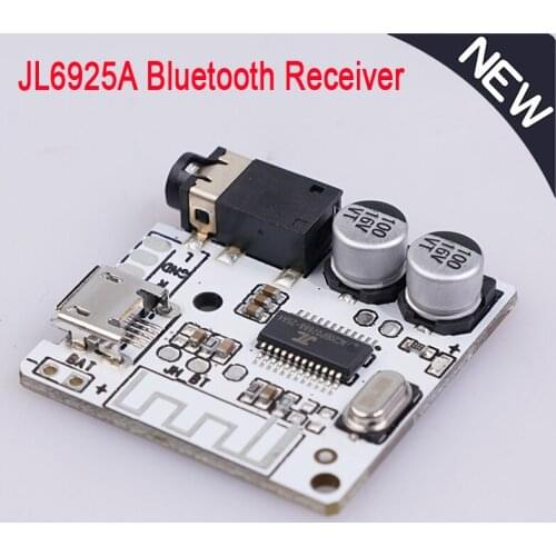 Bluetooth-compat Receiver Wireless Decoder Board Module Car Audio Receiver JL6925A Stereo Music Lossless Decoding Stereo Output