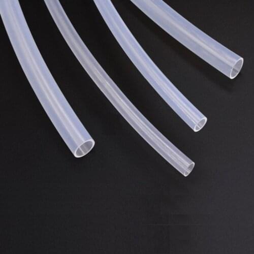 PTFE Tube White ID 6mm x 7mm OD F46 Insulated Heat Protect Transmit Hosing Rigid Pipe Temperature Corrosion Resistance 600V