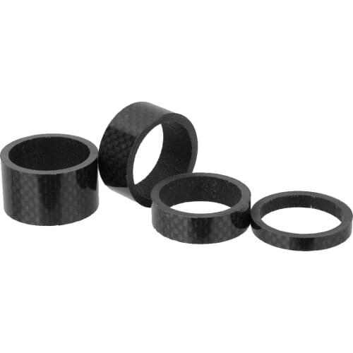 4pcs Carbon Stem Fiber Spacer Bicycle MTB Washer 5/10/15 / 20mm