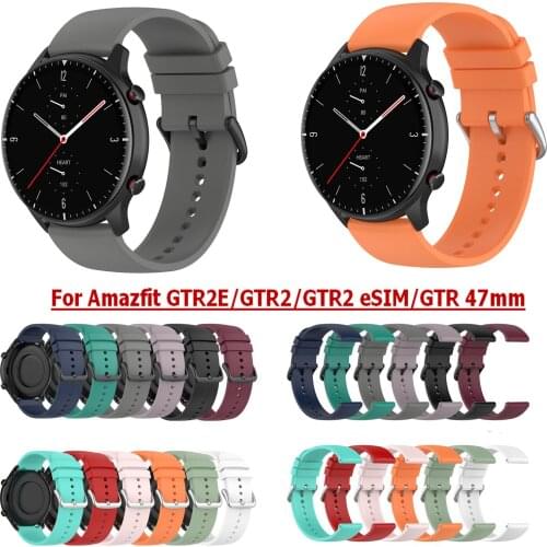 For Huami Amazfit GTR 2e/GTR2/GTR2 eSIM/GTR 47mm Watch Band 22mm Silicone Wrist for Huawei GT2 PRO/GS PRO/Watch3 pro Strap Bands