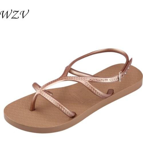 2021 New Ladies Outdoor Beach Sandals Women Summer Soft-Slip Non-Slip Flats Sandals Foam Sole Durable Sandals for Women U159