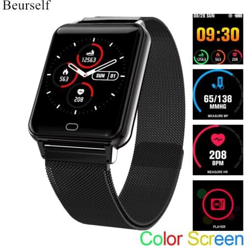 Beurself Smart Watch M21 Bluetooth Control Blood Pressure Heart Rate Bracelet Fitness Tracker Waterproof Health Android IOS Band