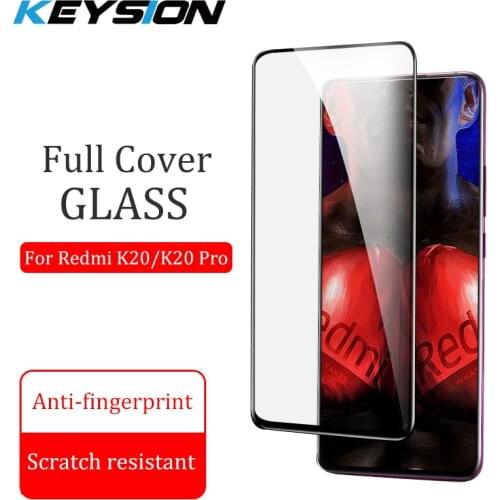 KEYSION Tempered Glass For Redmi Note 8 Pro 7 K20 Screen Protective Glass Film Full Cover for Xiaomi Mi 9T Pro Mi 9 SE Mi 8 Lite