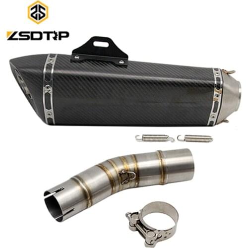 ZSDTRP GSX250R racing motor modified really carbon fibre exhaust muffler adjustable pressure case for suzuki gsxr650