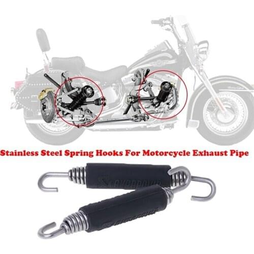 2PCS Motorcycle Exhaust Spring Hooks Modified 85mm Stainless Steel Universal
