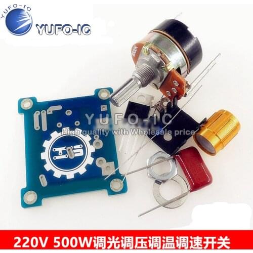 220V 500W dimming voltage regulating speed control switch infinity Variable speed speed regulation module parts