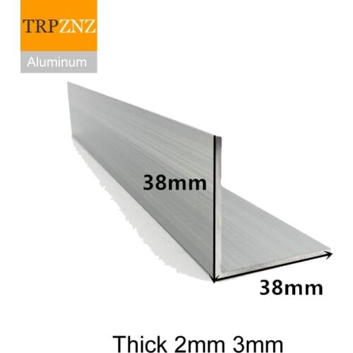 38x38mm,thick 2mm3mm,6063 Right Angle aluminum,L-shaped aluminum alloy,Aluminum edging triangle profile,Decoration Materials