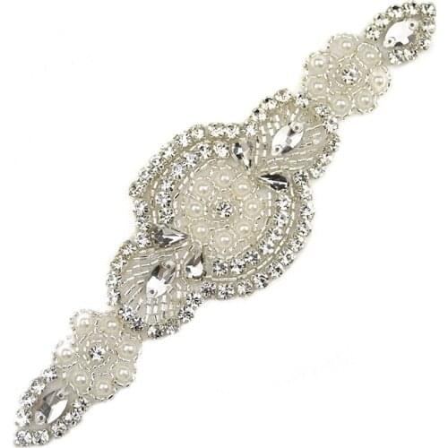 Hand-Made 3D Fashion Rhinestone Patches For Baby Headband WRA-364