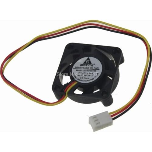 500Pieces LOT Gdstime 12V 3Pin 4cm 40mm x 10mm 4010 DC Brushless Cooling Fan