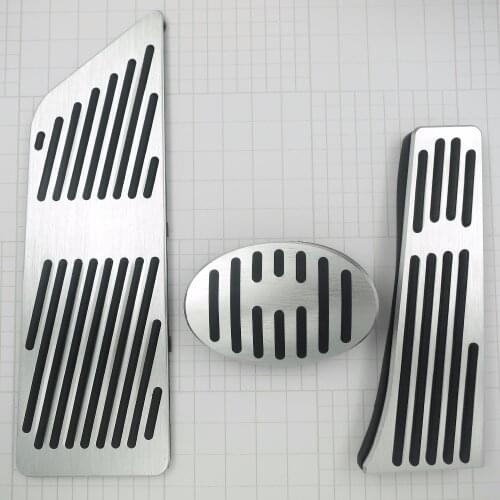 Car Accessories For BMW X1 2016 AT Accelerator Brake Foot Rest Pedals Pad 2 series touring 218i 220i Modified Styling Stickers