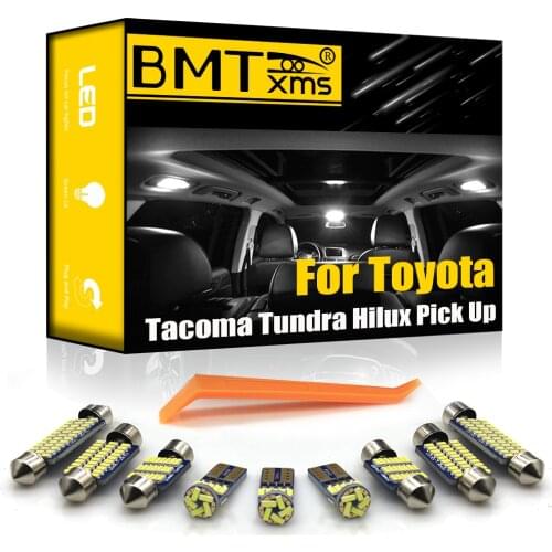 BMTxms Canbus For Toyota Tacoma Tundra Pick Up Hilux T100 Vehicle LED Interior Dome Light License Plate Lamp Car Accessories