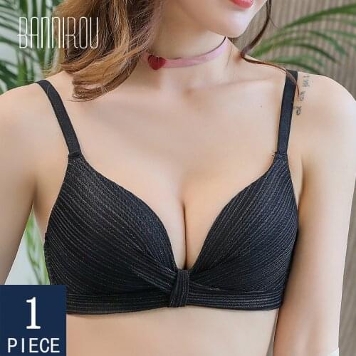 BANNIROU Bralette Woman Active Bra Mesh Lace Cure Strapless Push Up Lingerie Wire Free Bras High Quality Underwear For Woman New