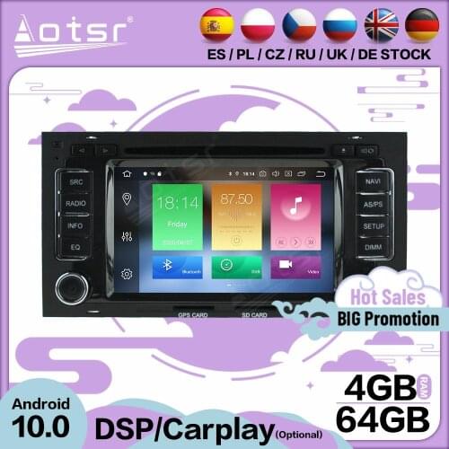 Carplay Multimedia Stereo Android 10 Player For VW TOUAREG 8 2003-2006 2007 2008 2009 2010 GPS BT Audio Radio Receiver Head Unit
