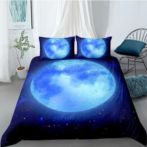 3D Space Planet Design Duvet Cover Sets Bedding Sets Comforter Covers and Pillow Shams Full Twin Single Double Size Bed Linens