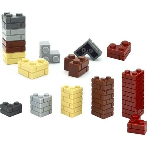 DIY Building Blocks 90PCS Thick wall Figures Bricks 1+2 Dots Educational Creative Size Compatible With Brands Toys for Children