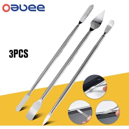 Oauee Universal Mobile Phone Repair Opening Tool Metal Disassemble Crowbar Metal Steel Pry Phone Hand Tool Set