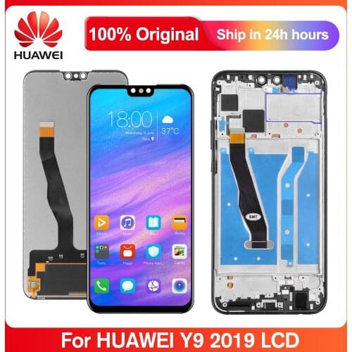 6.5'' Original LCD With Frame For HUAWEI Y9 2019 Lcd Display Touch Screen Digitizer Assembly For Huawei Y9 2019 Screen