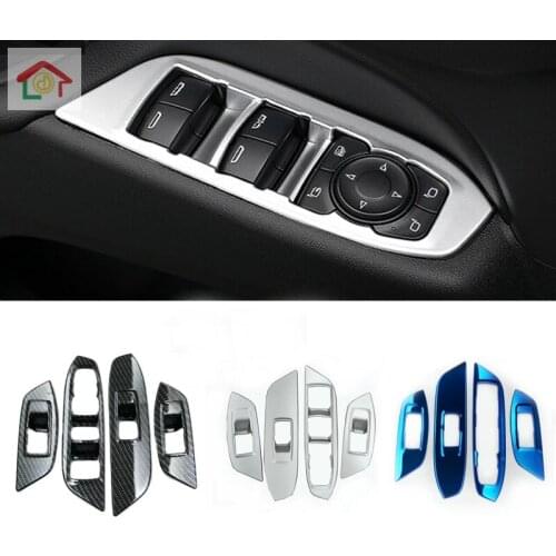 For Chevrolet Equinox Third GE 2017 2018 2019 car style inner door Window glass switch panel cover trim frame armrest lift 4pcs