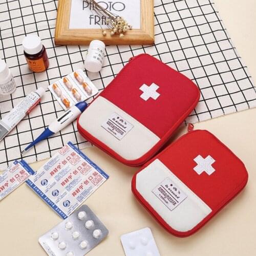 Portable Outdoor Mini First Aid Kit Bag Pouch Travel Medicine Package Emergency Kit Bag Small Medicine home medicine storage bag