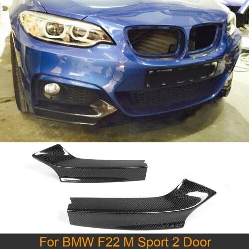 Carbon Fiber Front Bumper Splitters for BMW 2 Series F22 M Sport 2 Door Coupe Convertible 2014-2017 M235i M240i Front Splitters
