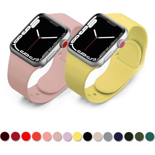 Strap for apple watch band 44mm 40mm iwatch band 42mm 38mm silicone correa watchband apple watch SE/6/5/4/3/2 44 mm pulseira