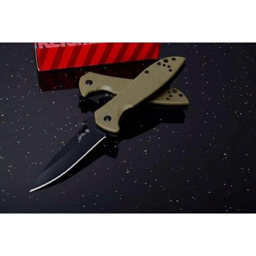 New Kershaw 6054 Folding pocket outdoor tactical knives 9cr13mov Blade G10+steel Handle camping survival fruit knife EDC tools