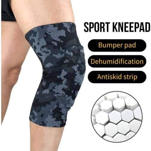 Light 1Pair Crashworthy Knee Pad Protect Patella With Sponge Ultrathin Material Fits Skin To Reduce Discomfort During Exercise