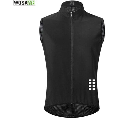Reflective Cycling Vest Windproof Lightweight Ciclismo Mtb Bike Sleeveless Jersey Breathable Mesh Clothing Cycling Gilet