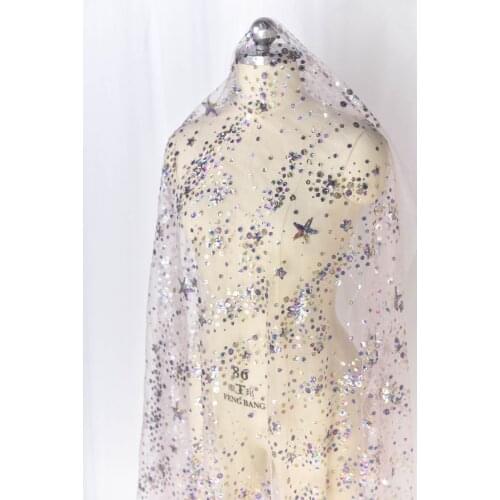 1.3*1meter Sequins Cloth for diy Evening Dress Wedding Decoration party Background Fabrics