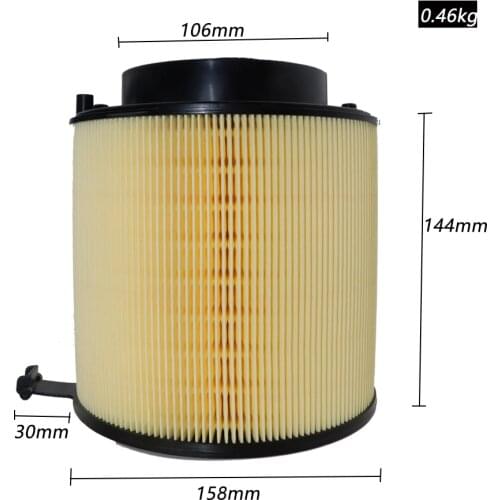 Car Engine Air Filter for AUDI A4(8K2, B8) A4 Avant(8K5, B8) 2007 2008 2009 2010 2011 2012 2013 2014 2015 8K0-133-843
