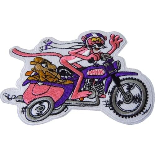 4" PANTHER Embroidered Iron On Patch nc