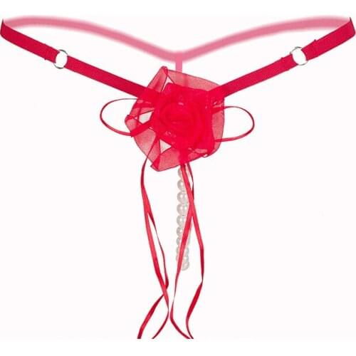 Women sexy lingerie erotic Panties Open crotch Porn Cute crotchless underwear couple sex wear flirty g-string thong with pearl