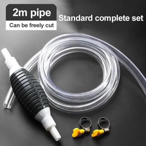 1.2/1.5M 20mm Car Fuel Pumps Siphon Hose Oil Transfer Manual Sucker Pump Motorcycle Car Yacht Non-return Valve Fuel Pipe Pump