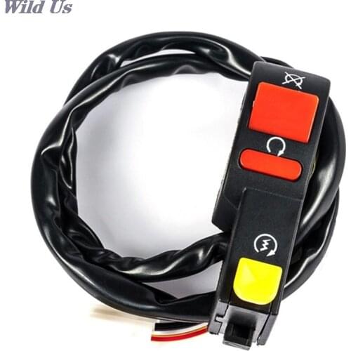 1pc Motorcycle Electric Start Stop On Off Button Kill Switch For Motorcycle Dirt ATV Quad Bike fit 7/8" handlebars