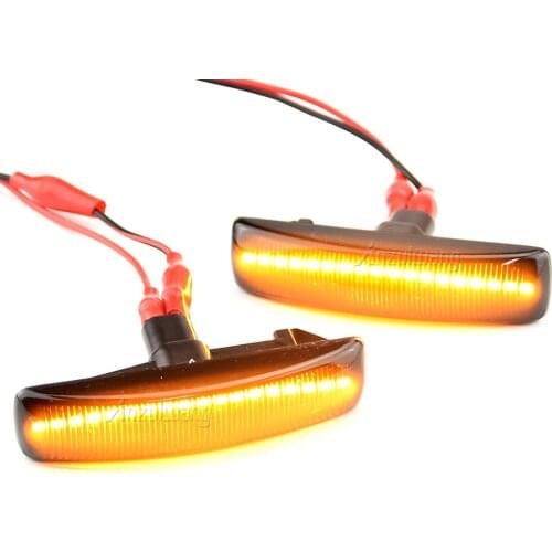 2pcs For Land Rover Range Rover Sport Discovery 3 4 Freeland 2 Led Dynamic Side Marker Light Smoke Lens Repeater Indicator Light