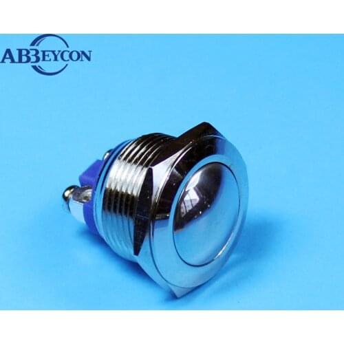 20pcs/Lot IB 1954 Ball head 1NO screw terminal shortest Thread Size 19mm metal push button switch