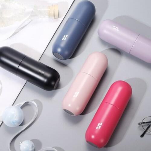 200ml/280ml mini thermos cup female 316 stainless steel capsule cup student water bottle portable simple water cup creative gift