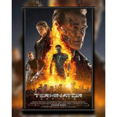 77 Custom Poster Silk Home Deco Terminator Genisys Arnold Schwarzenegger Movie Wall Art Christmas Gift