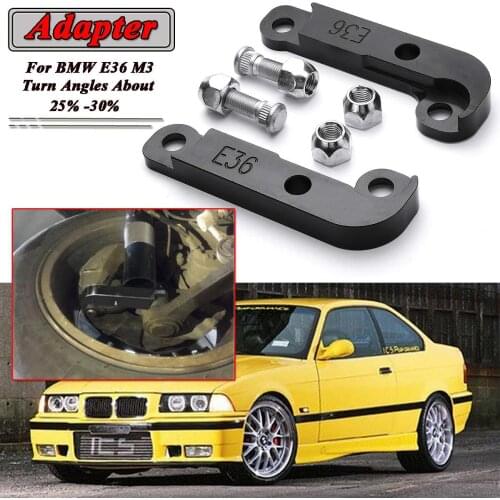 Black/Silver/Red/Blue 2pcs E36 M3 Adapter Tire Increasing Turn Angles About 25%-30% Drift Lock Kit For BMW E36 M3 06CSF005ARD