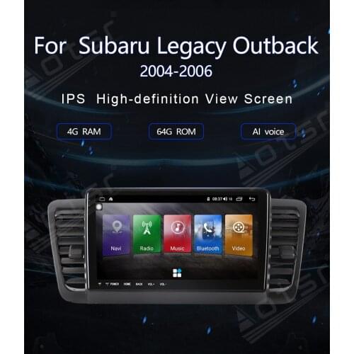 AOTSR For Subaru Legacy Outback 2004+ Android 10 Car USB Multimedia Video Audio GPS Radio FM/AM BT Voice Navigation Player