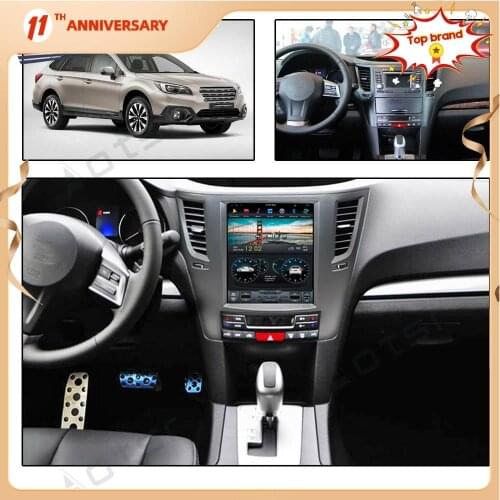 Tesla Screen Android 9.0 Car Radio Player GPS NavigationAuto Stereo Multimedia Player For Subaru Legacy Outback 2009 - 2014 DSP