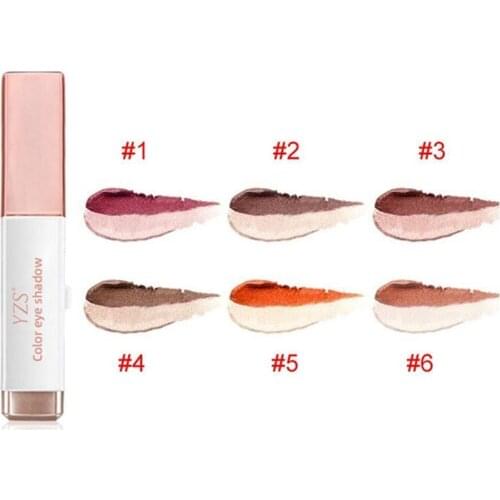 Velvet Gradient Two-color Eyeshadow Stick Eye Modification Makeup People Stick Essential For Lazy Tool P2T0