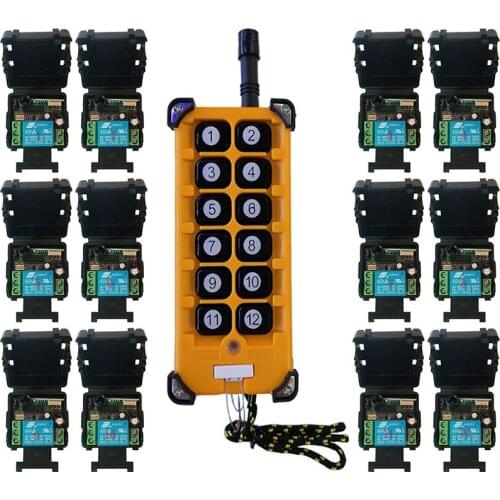 3000m DC12V 24V 1CH 1 CH Wireless Remote Control LED Light Switch Relay Output Radio RF Transmitter And 315/433 MHz Receiver